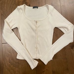 Brandy Melville knit long sleeve button down